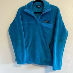 Patagonia Women’s Re-Tool Snap-T Fleece Pullover – Size Large – Blue